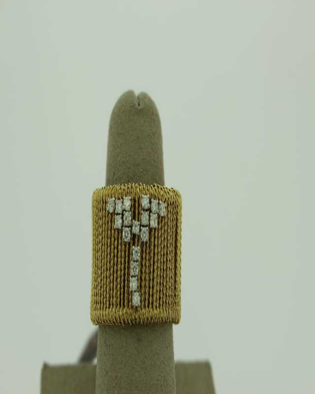 18K YG RING W DIAS=0.28CT